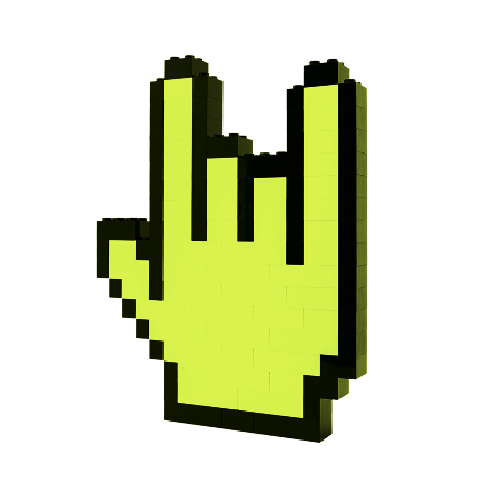 Bild einer Hand, die das Rock Symbol macht